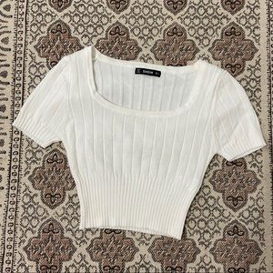 Crop sweater top